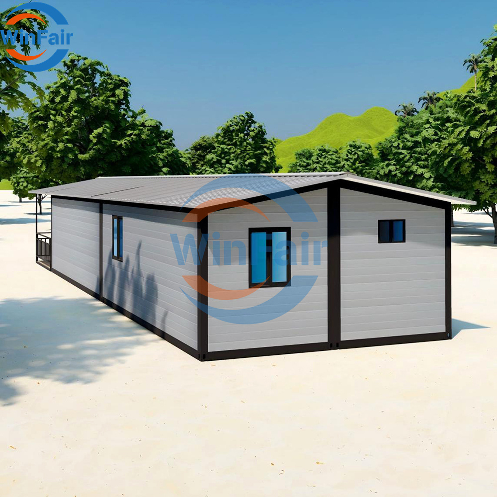 WinFair Indonesia Wholesale Luxury Gable Roof Prefabricated Container House for Rural Villa/Farmhouse/Seaside Bungalow