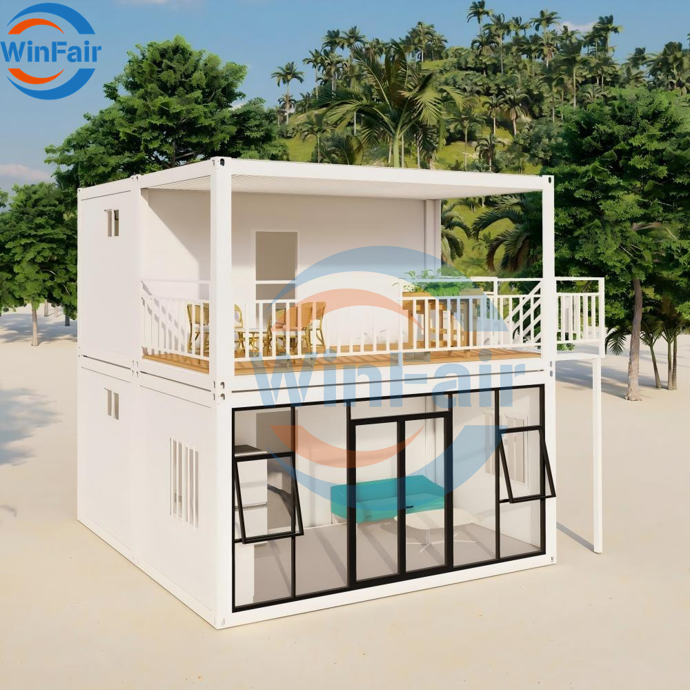 WinFair Dubai Prefab 20Ft-Container-House Villa Modular Container Houses Modern With Kitchen and Bathroom for Ce Certified