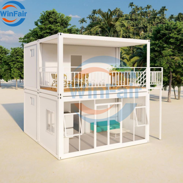 WinFair Custom Low Cost Mobile Modular Home Container House With Porch for Church / Gaming / Tattoo Studio /Living Container