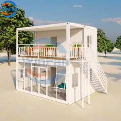 WinFair Japan Detachable Prefab 20Ft 2 Bedroom Container Houses Glass Low Cost for Sale Double Story Pre Made/ Casa Container