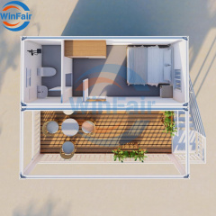 WinFair Dubai Prefab 20Ft-Container-House Villa Modular Container Houses Modern With Kitchen and Bathroom for Ce Certified