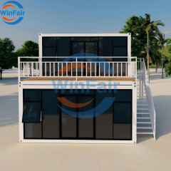 WinFair Repo-Modular-Homes Prefabr Pre Pack Premade House Prefabricated 2 Story Villa Luxury for Rural Villa / Farmhouse