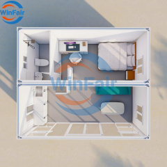 WinFair Guinea 20Foot Mobile Composite Panel Prefabricated Container House Home Modular From China With Loft for Granny Flat