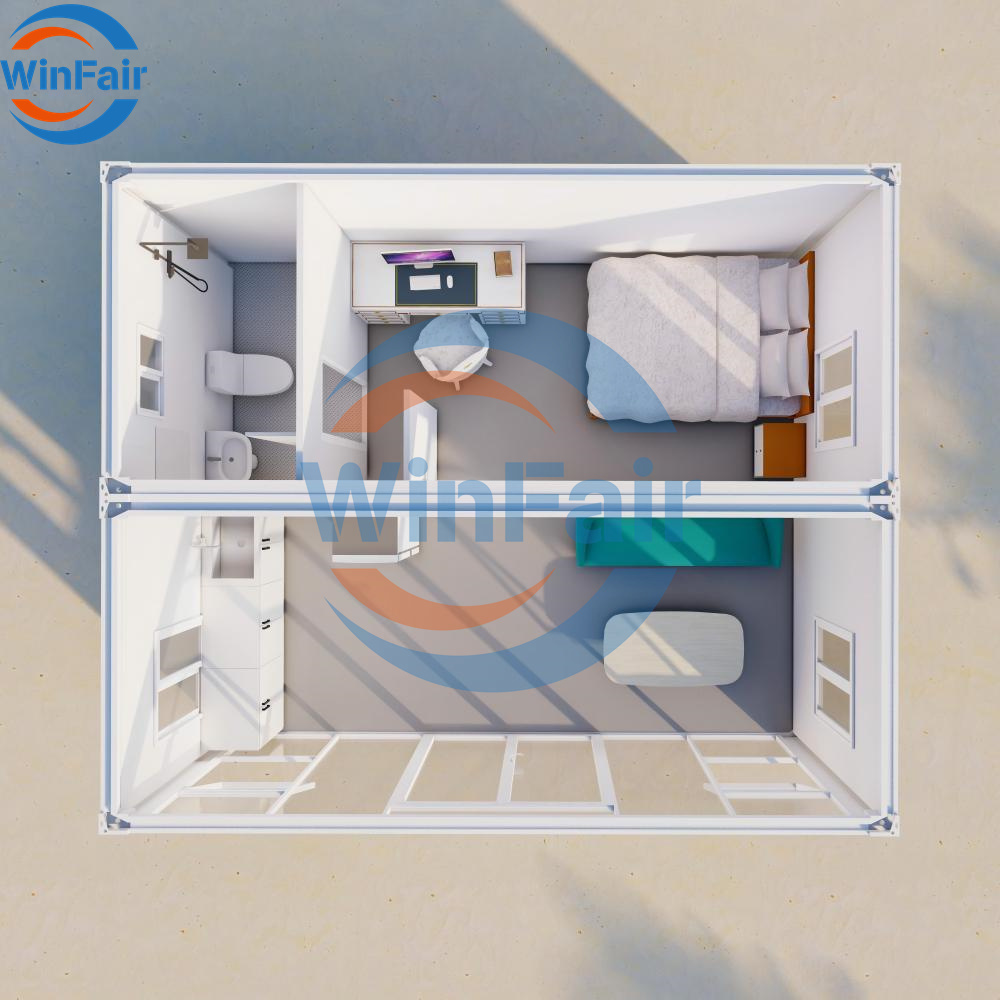 WinFair Namibia Apartments Prefab Mobile Tiny House Container Living Room With Bathroom for Luxury Resort Villa/Vacation Rental