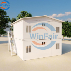 WinFair Price 20 Ft Prefab Flat Pack Container Modular House Two-Story With Toilet and Shower for Self-Built Villa / Shelter