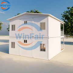 WinFair Price 20 Ft Prefab Flat Pack Container Modular House Two-Story With Toilet and Shower for Self-Built Villa / Shelter