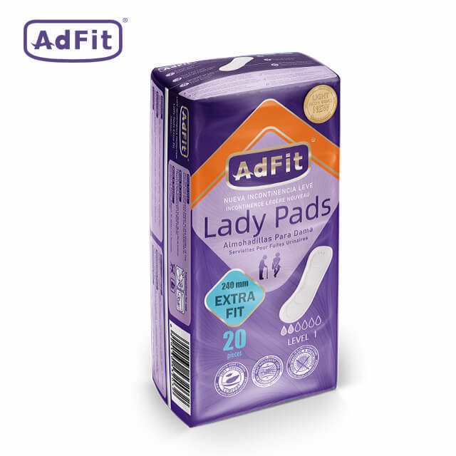 AdFit 240mm Lady Pads Light Inkontinenzschutzeinlagen Fabrik