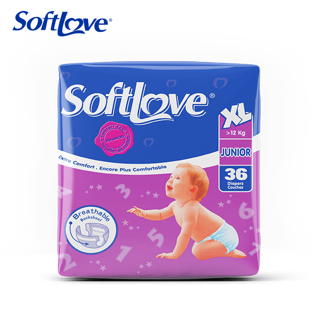 Couches pour bébé très absorbantes en tissu Softlove (XL36)
