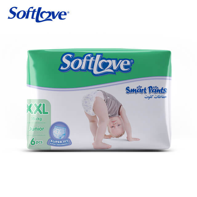 Couches pour bébé Softlove Smart Pants OEM Design Vente en gros (XXL6)