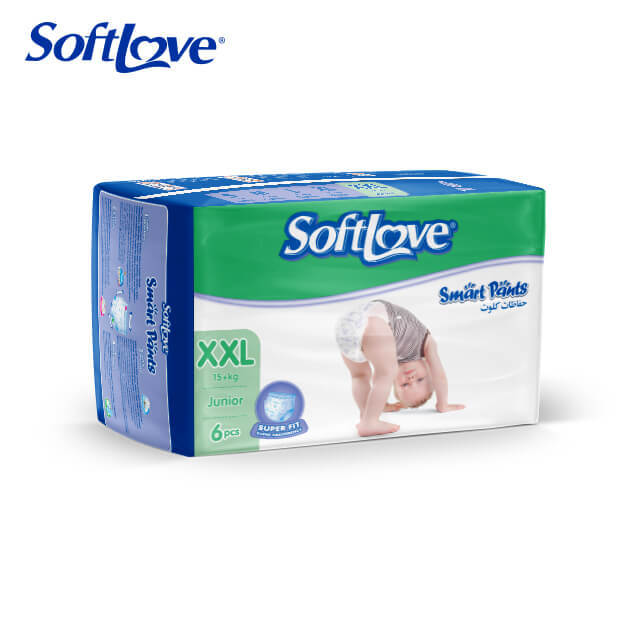 Couches pour bébé Softlove Smart Pants OEM Design Vente en gros (XXL6)