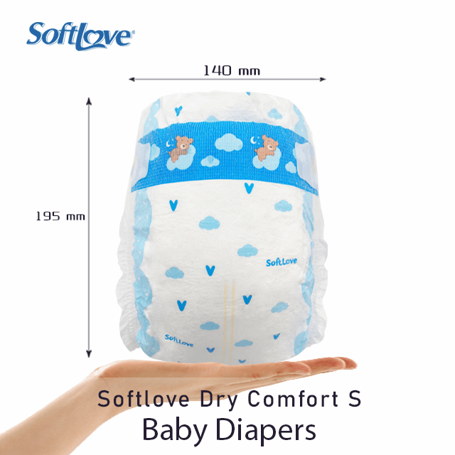 مورد حفاضات الأطفال ذات الامتصاص العالي Softlove Dry Comfort (S32)