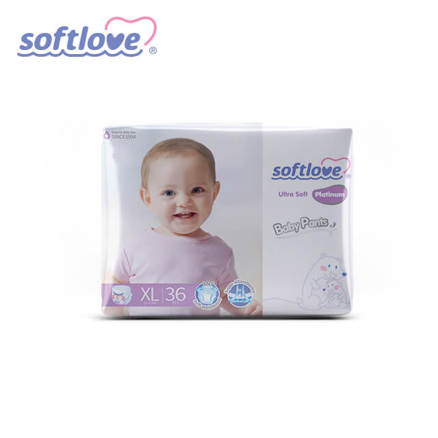 Поставщик подгузников Softlove Platinum Pant Breathable Baby Pull-up (XL36)