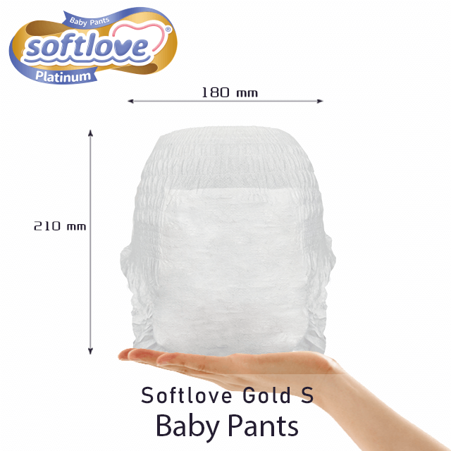 Softlove Gold Pants Fabricant de couches pour bébé de haute qualité (S24)