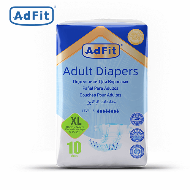 Couche jetable respirante pour adulte AdFit Dry Couche unisexe pour adulte âgé