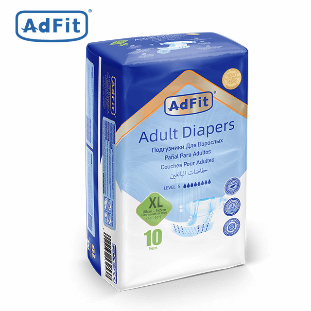 Couche jetable respirante pour adulte AdFit Dry Couche unisexe pour adulte âgé