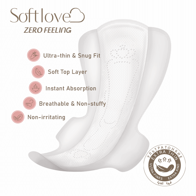 Softlove Zero Feeling Leak-Free Soft Breathable Sanitary Pads Factory