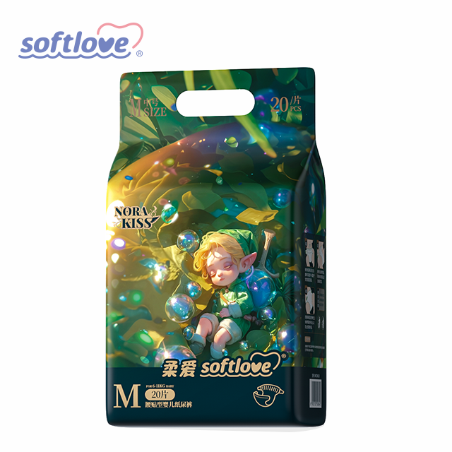 Softlove Norakiss Waist-Attached Baby Diapers M (20)