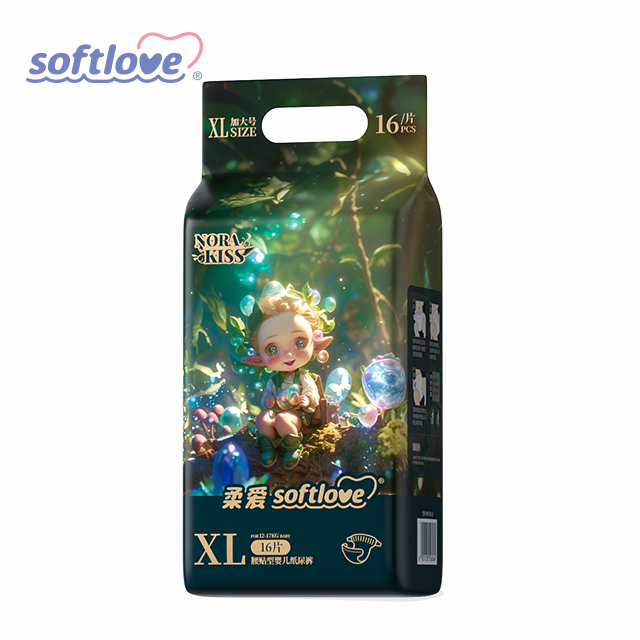 Softlove Norakiss Waist-Attached Baby Diapers XL (16)