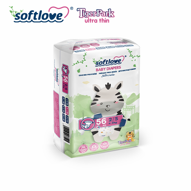 Couches pour bébés premium en gros Softlove Tigerpark Series, fabricant OEM