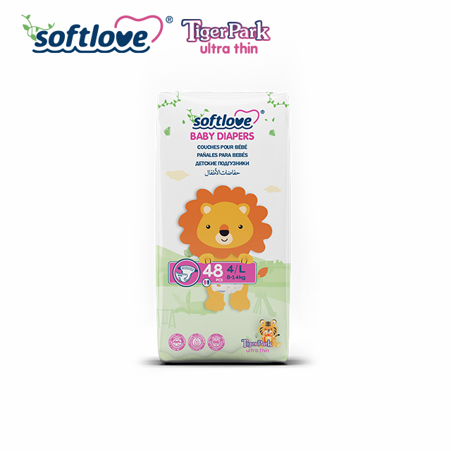 Производитель высококачественных детских подгузников Softlove Tigerpark Series.