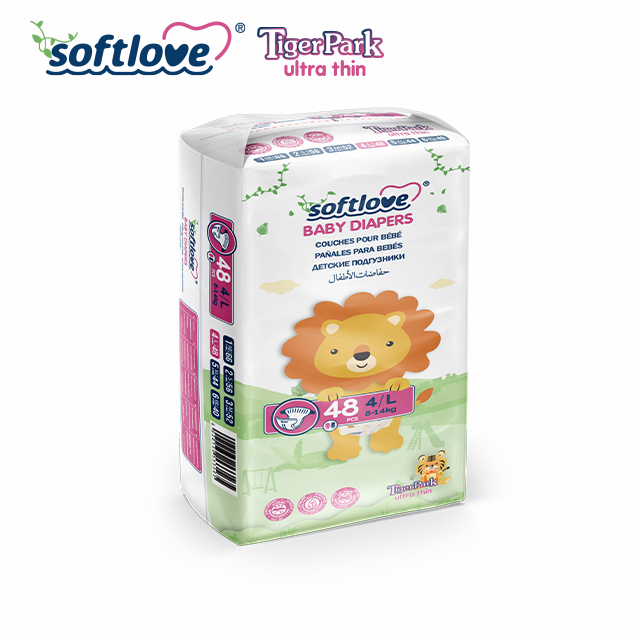 Производитель высококачественных детских подгузников Softlove Tigerpark Series.