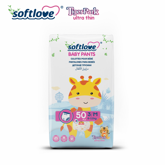 Fabricante de pañales para bebés premium con embalaje personalizado y pantalones tipo calzoncillo.