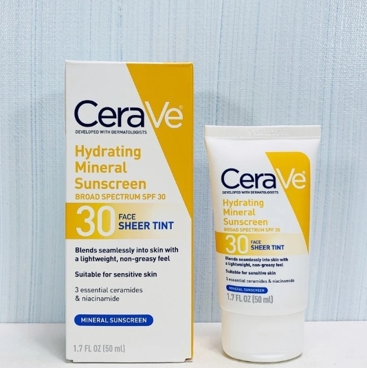 Cerave Hydrating Mineral Sunscreen Broad Spectrum SPF 30