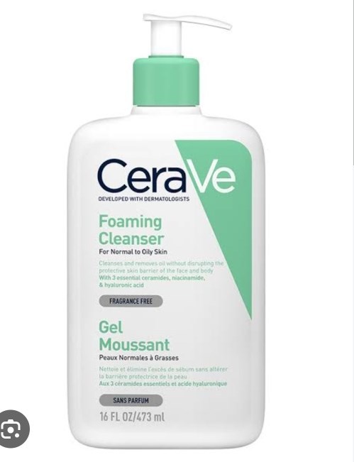 Cerave Foaming Cleamser For Normal to Oily Skin Gel Moussant