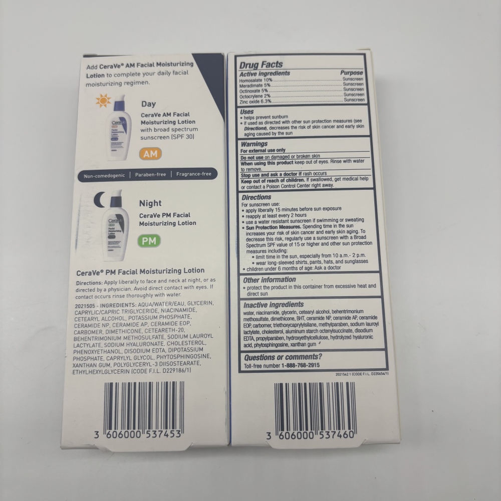 Cerave AM Facial Moisturizing Lotion with Sunscreen Broad Spectrum SPF 30