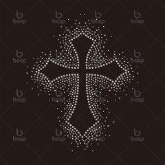 Hot Sale Custom Flatback Rhinestone Heat Transfers High Quality Iron on Technique for T-Shirts