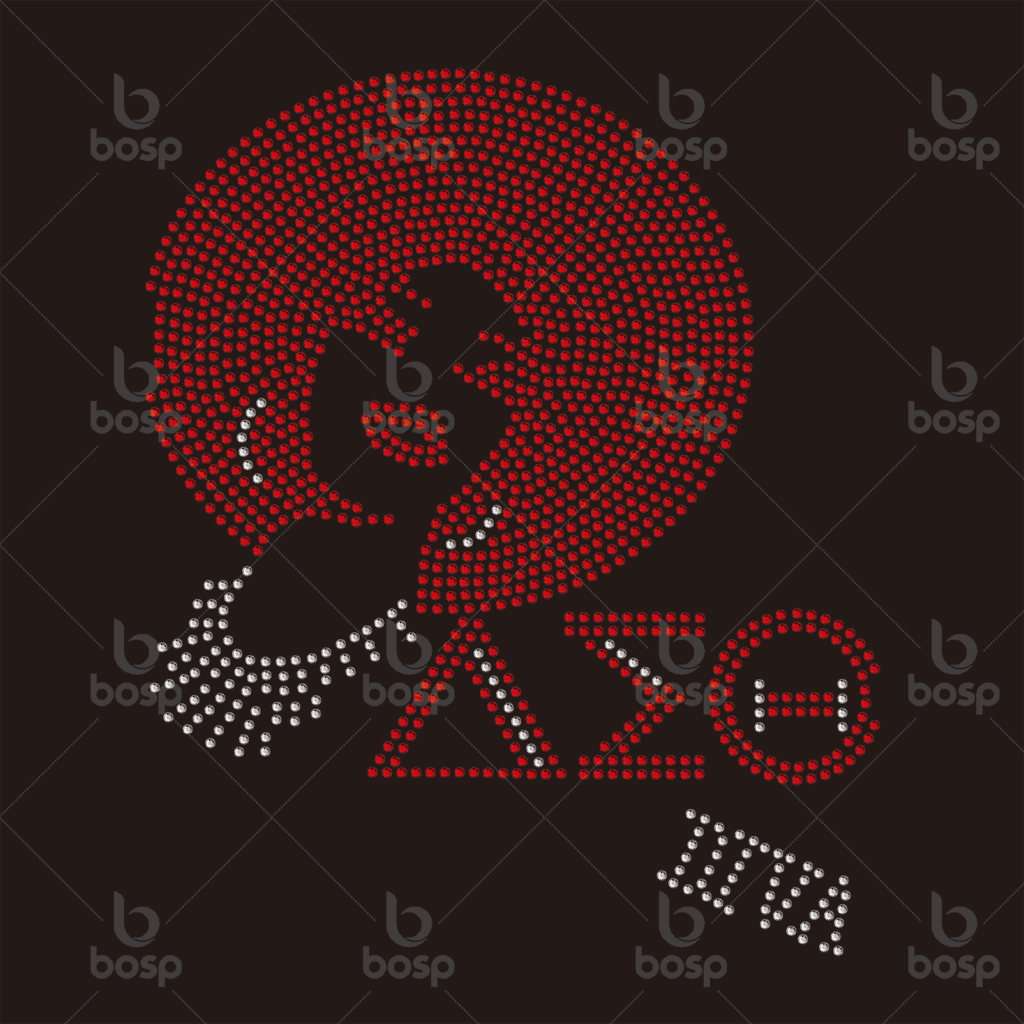 Factory Wholesale Price Hot Fix Rhinestone Transfer Iron on Custom Rhinestone Transfer Motif Heat Press Design
