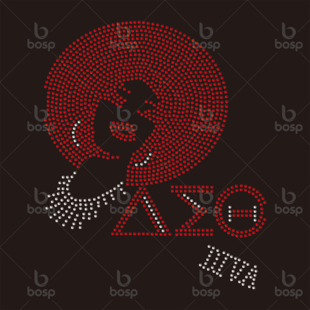 Factory Wholesale Price Hot Fix Rhinestone Transfer Iron on Custom Rhinestone Transfer Motif Heat Press Design