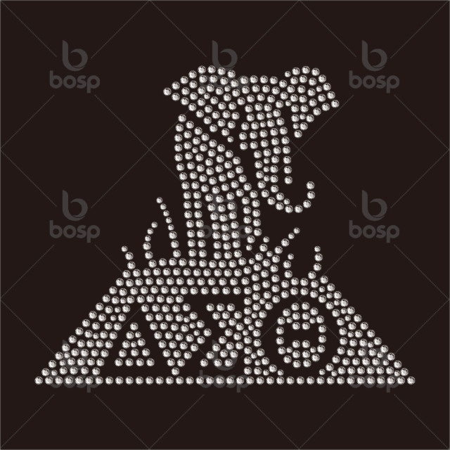 Custom Black Girlshot Fix Tape for Rhinestone Transfer