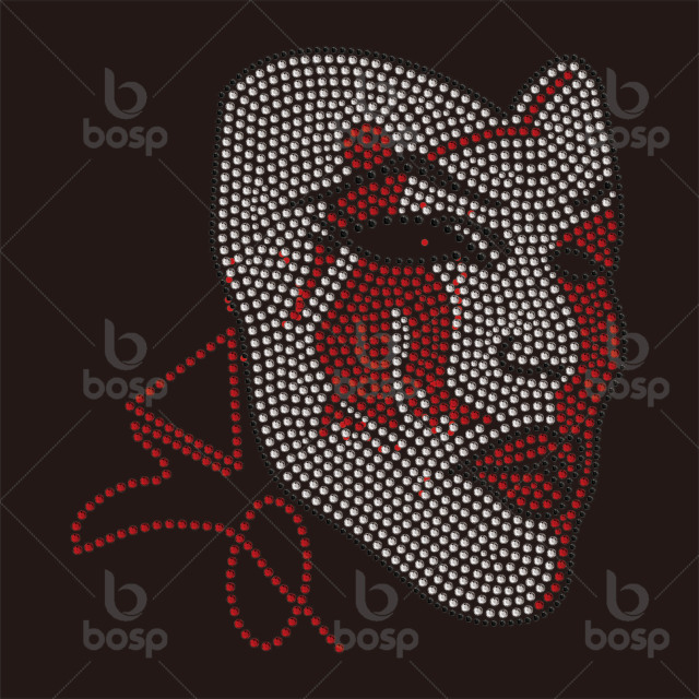 Best Seller Custom Round Cheer Bow Rhinestone Heat Transfer Rhinestone Template for Clothing Use