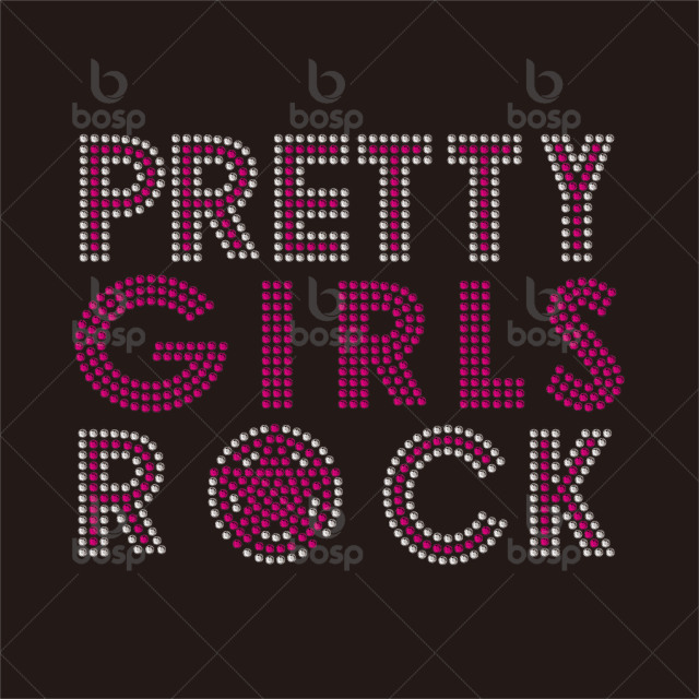 Iron on Pretty Girl Rock Patches Warm up Letter Cheer Supper Bling Designer Rhinestone Transfer