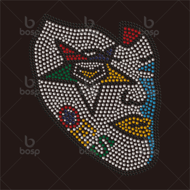 Rhinestone Transfer Iron on  Motif Hotfix Designs for Clothing