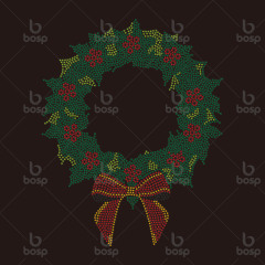 Joyful Merry and Blessed Christmas Rhinestone Transfer Iron on Bling Motif Hotfix Merry Christmas Rhinestone Transfer