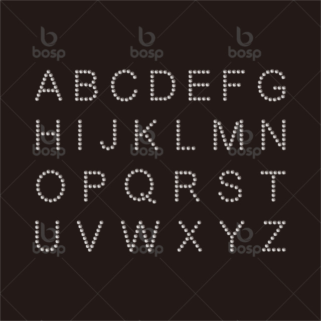 Custom Alphabet Letters Iron on Script Heat Press Decal Hotfix Patches Crystal Bling Motif Rhinestone Transfer for T Shirt