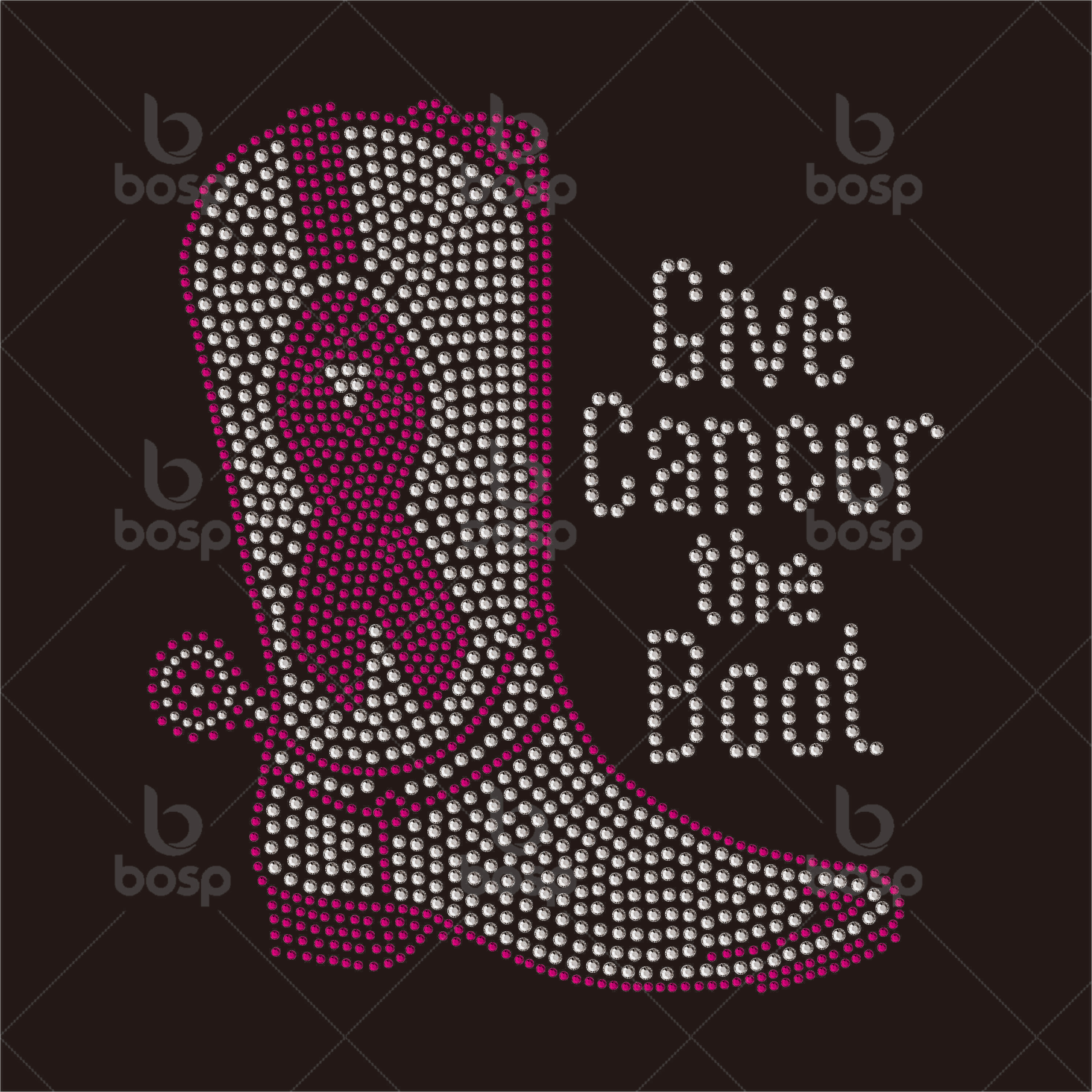Bling Stones Breast Cancer We Fight Together Hot Fix Rhinestones Design for Woman Tshirts