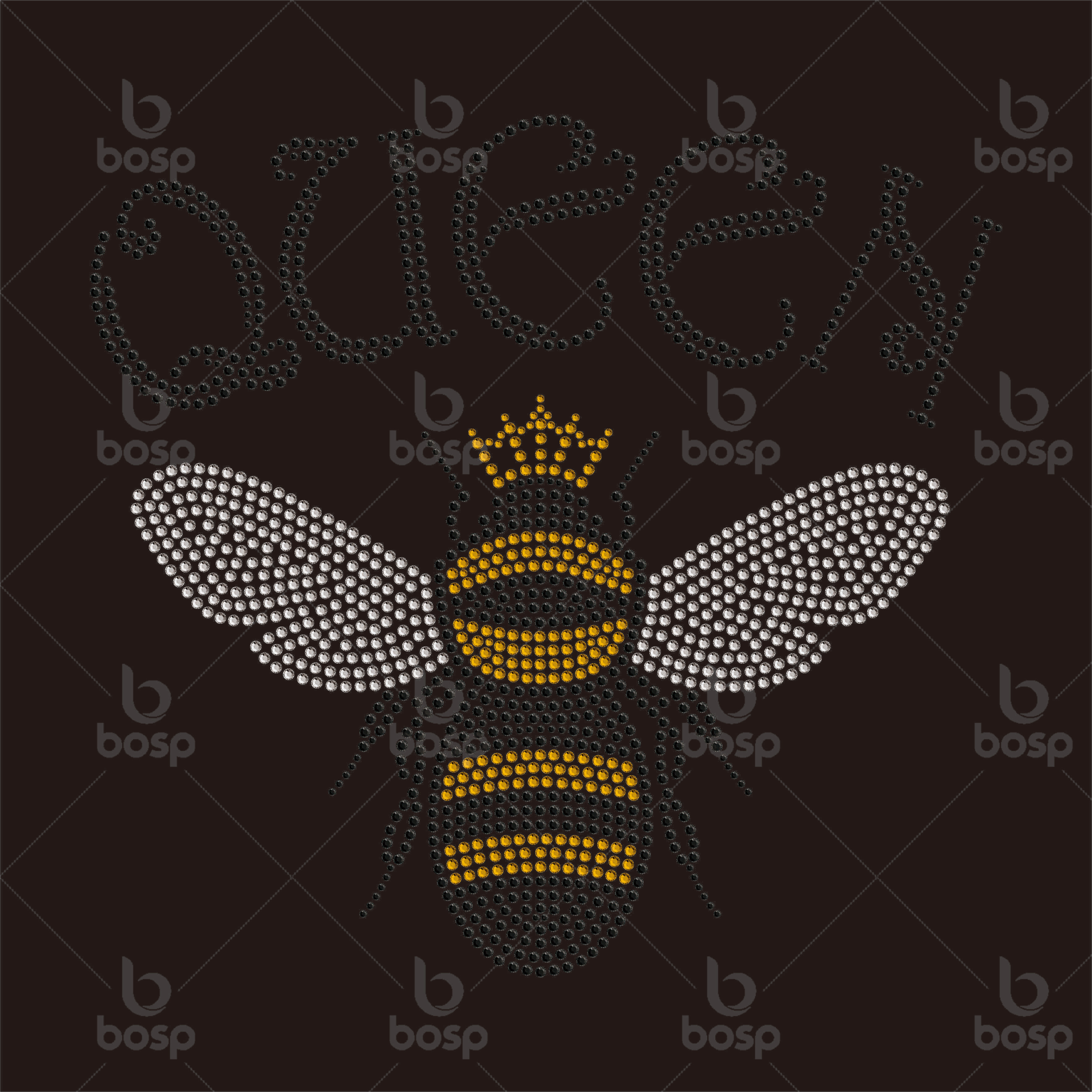 Bee Rhinestone template SVG | DXF | Cricut, Silhouette | Bee