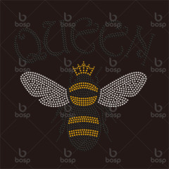 Bee Rhinestone template SVG | DXF | Cricut, Silhouette | Bee