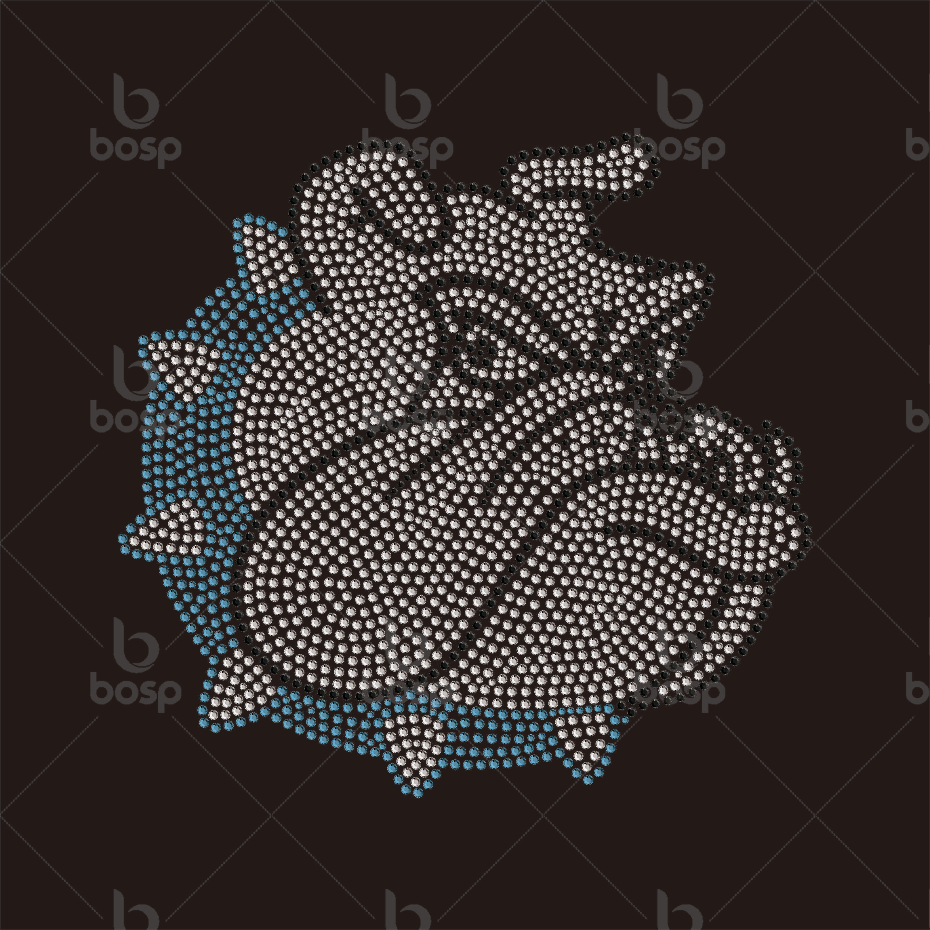 Hot Fix Bling Crystal georgia bulldogs Rhinestone Transfer Heat Press Iron on Patches