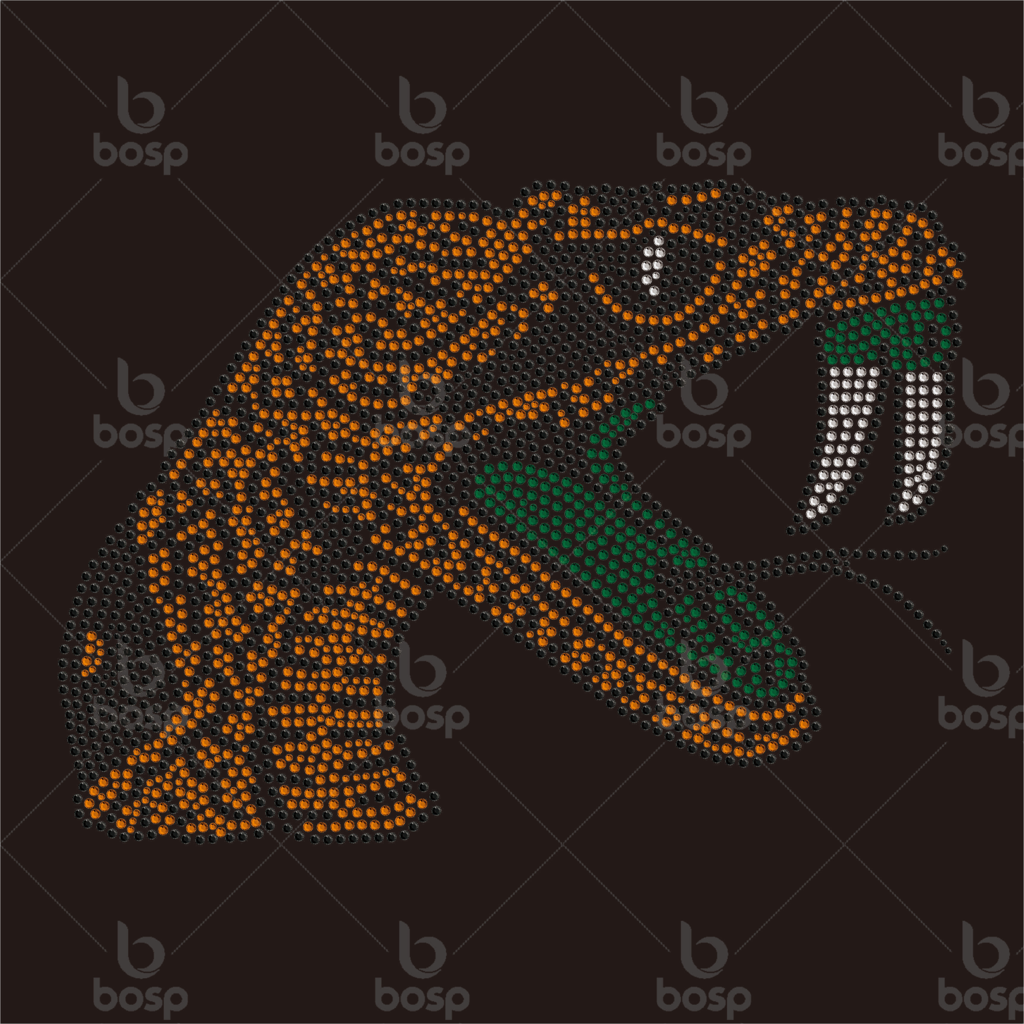 FAMU Rattlers Custom Rhinestones Transfer NFL Football Team Motif Hotfix Florida A&M Iron on Rhinestone Transfer