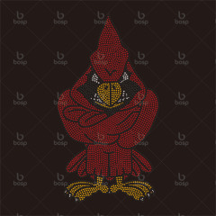 Wholesale NFL Arizona Cardinals Team Rhinestones Transfer NFC Team Football Team Motif Hotfix Iron on Rhinestone Transfer