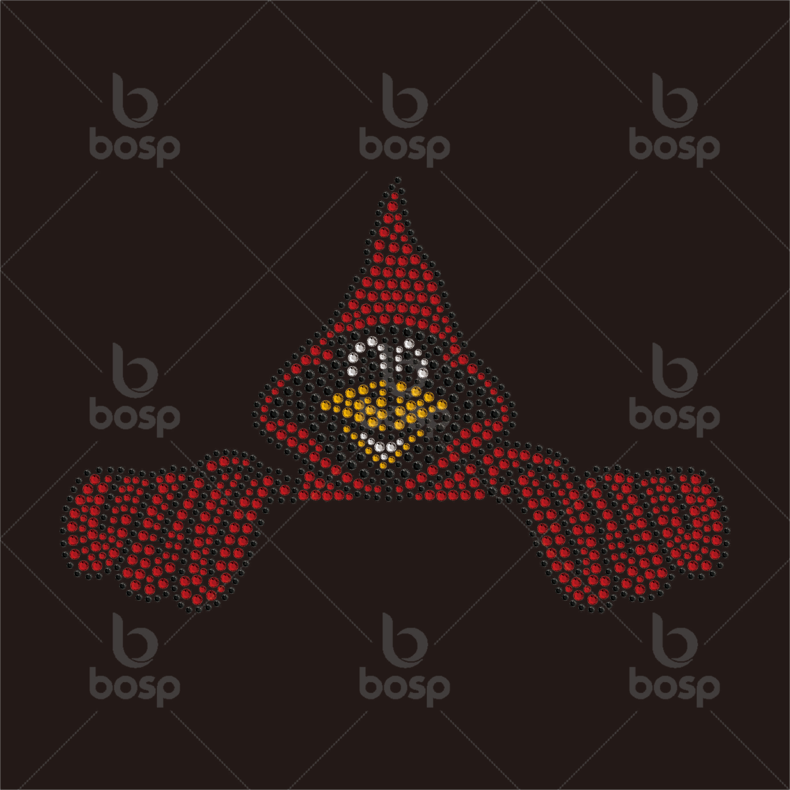 Sparkle Playful Cardinal Rhinestone Iron-rhinestone transfer