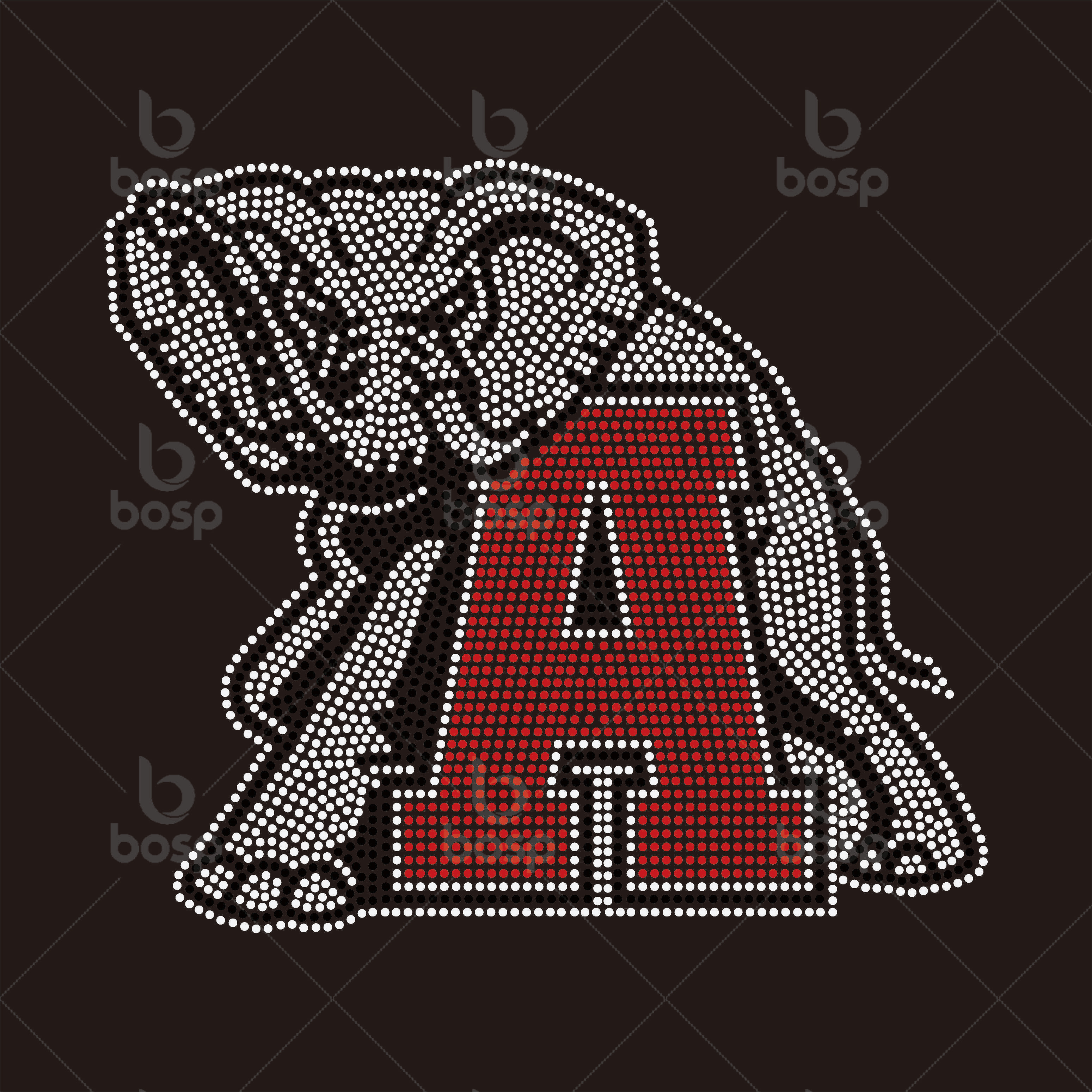 Football alabama custom Rhinestone Transfer Hotfix Motif