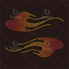 On Sale  Hotfix Custom Rhinestone Heat Transfer Design Iron on T-shirt