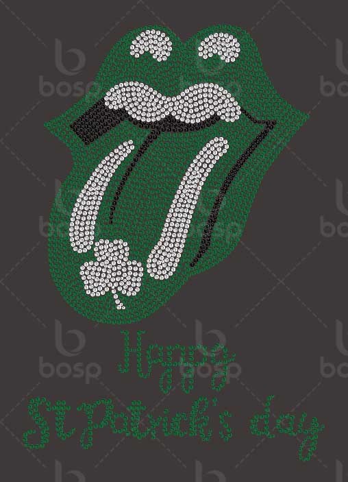 Happy St Patricks Day Rhinestone Bling Shirt St Paddys Day Bedazzled Cruise Sweater St Patricks Day Sequins Squad Top St Patrick Day Sparkle