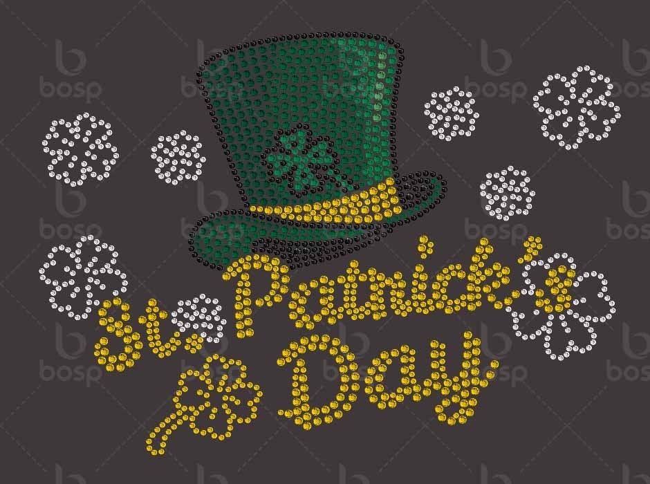 St. Patricks Day Custom Bedazzled Long Sleeve Tunic St Patricks Day Rhinestone Tshirt Gift St Patricks Day Party Cruise Sequins Bling Tunic