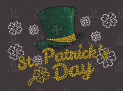 St. Patricks Day Custom Bedazzled Long Sleeve Tunic St Patricks Day Rhinestone Tshirt Gift St Patricks Day Party Cruise Sequins Bling Tunic